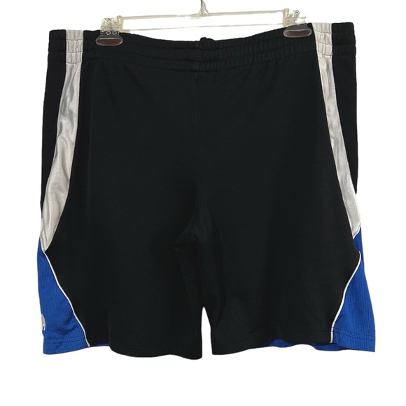 NBA Mens Athletic Shorts Size L Black Blue Basketball Sports Gym Activewear - Picture 3 of 5